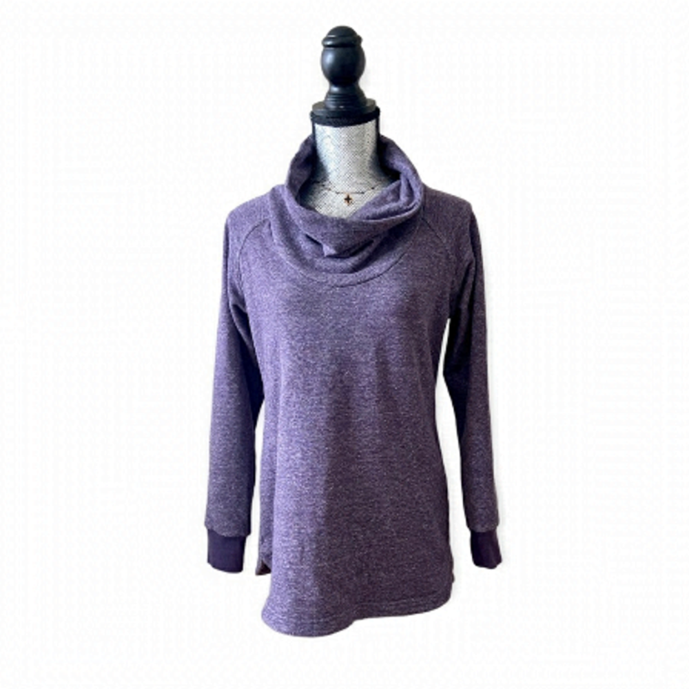Columbia Cowl Neck Pullover Size Medium Purple Heather